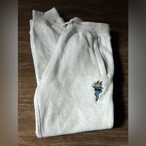 GOAT Youth Large Light Grey Fleece Pants